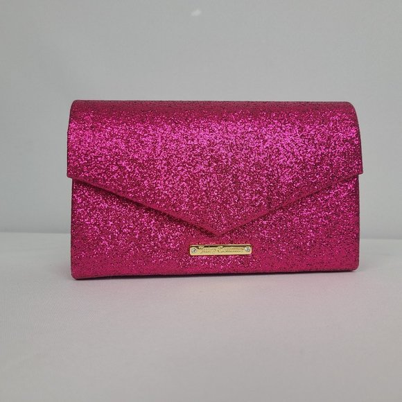Juicy Couture Handbags - Juicy Couture Pink Sparkle Clutch Purse